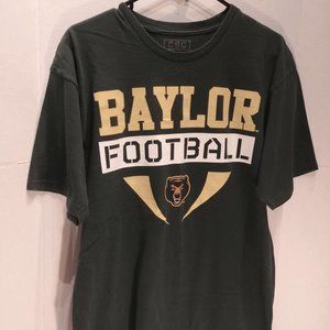 Baylor Football T-shirt ~ Green Yellow Bear Logo ~ NCAA Sports Gear ~ Mens L